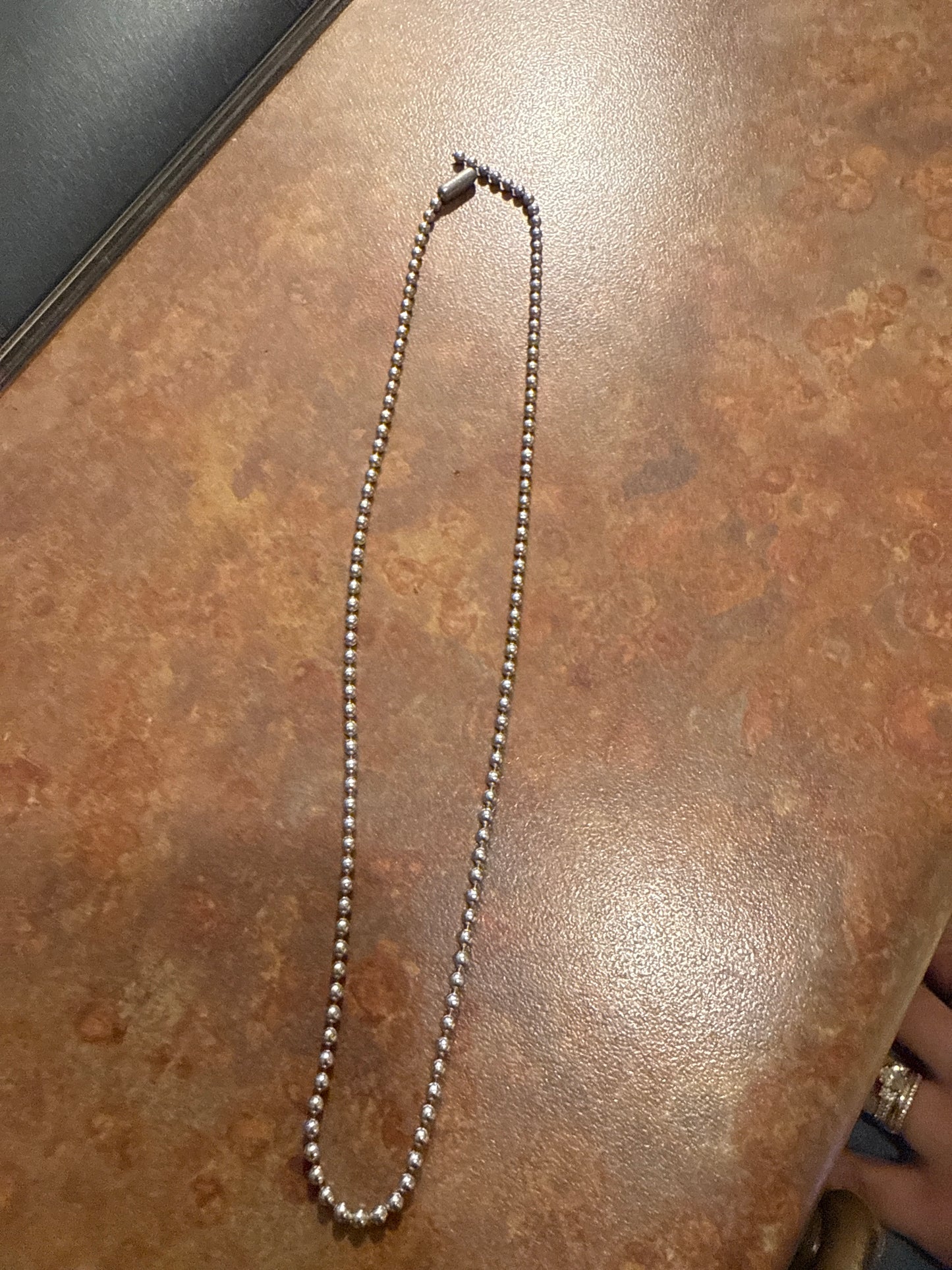Bead ball necklace