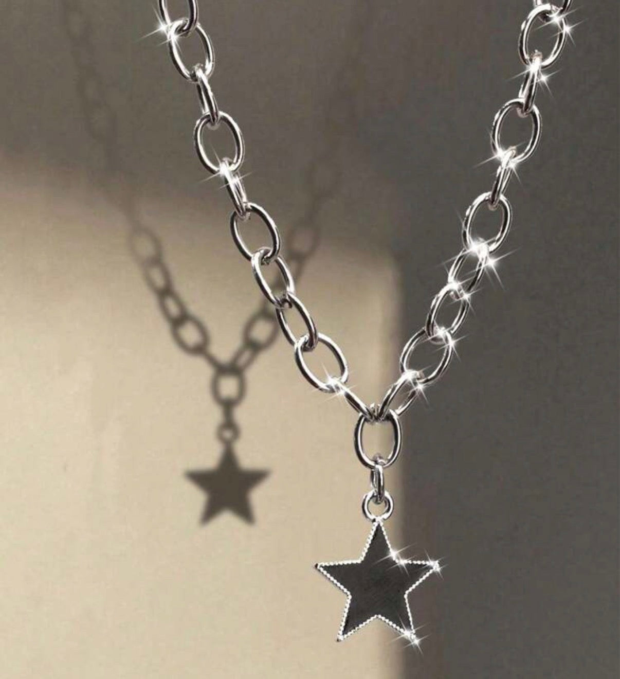 Silver Bracelet with Black & Silver Star Accents