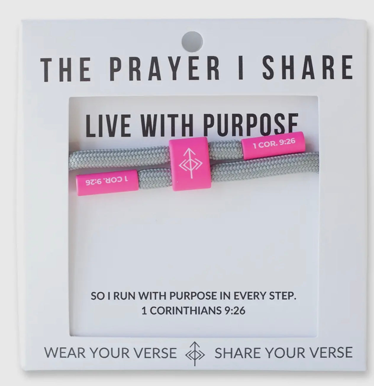 Live With Purpose Corded Christian Bracelet
