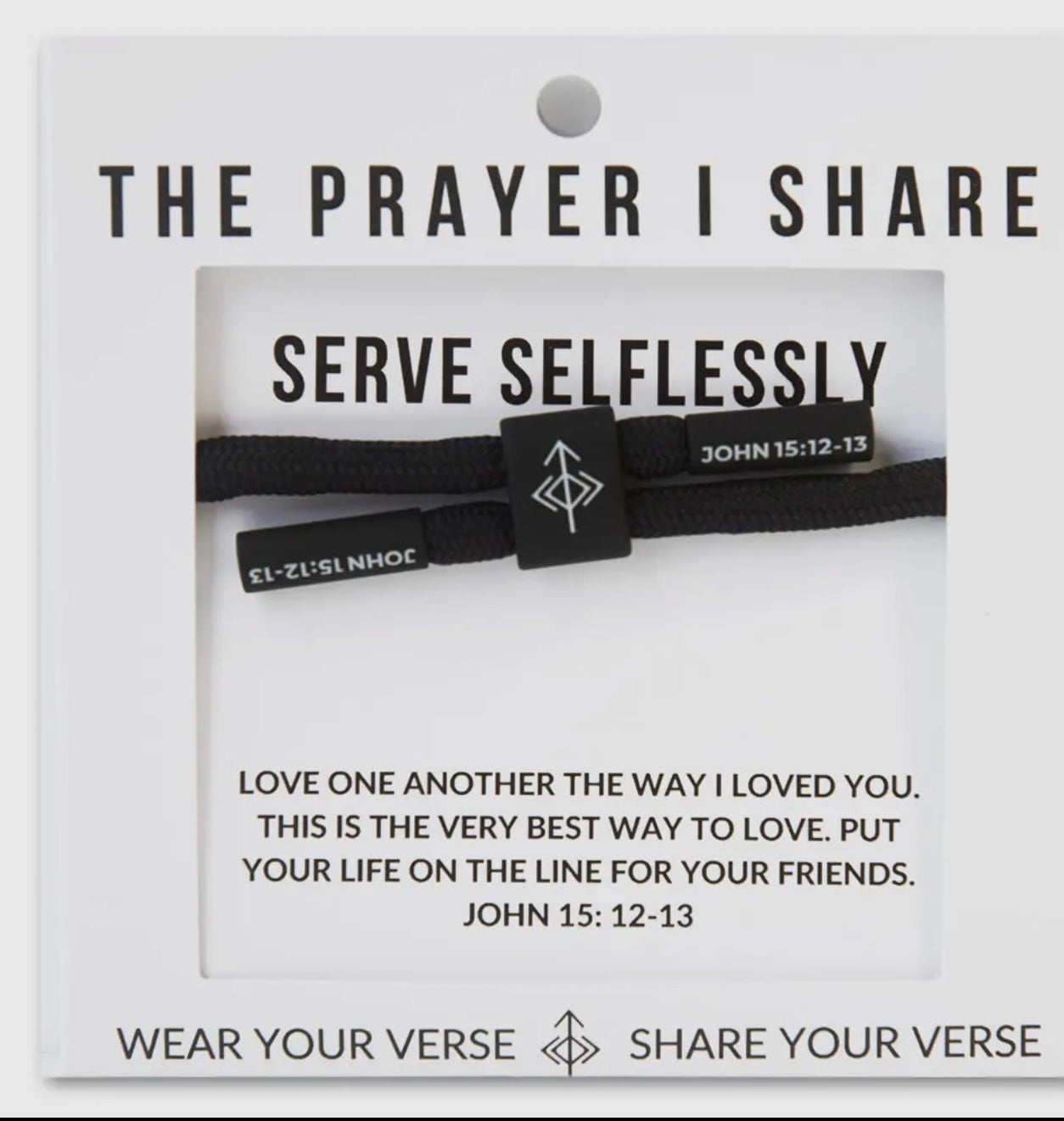 Serve Selfishly Corded Christian Bracelet