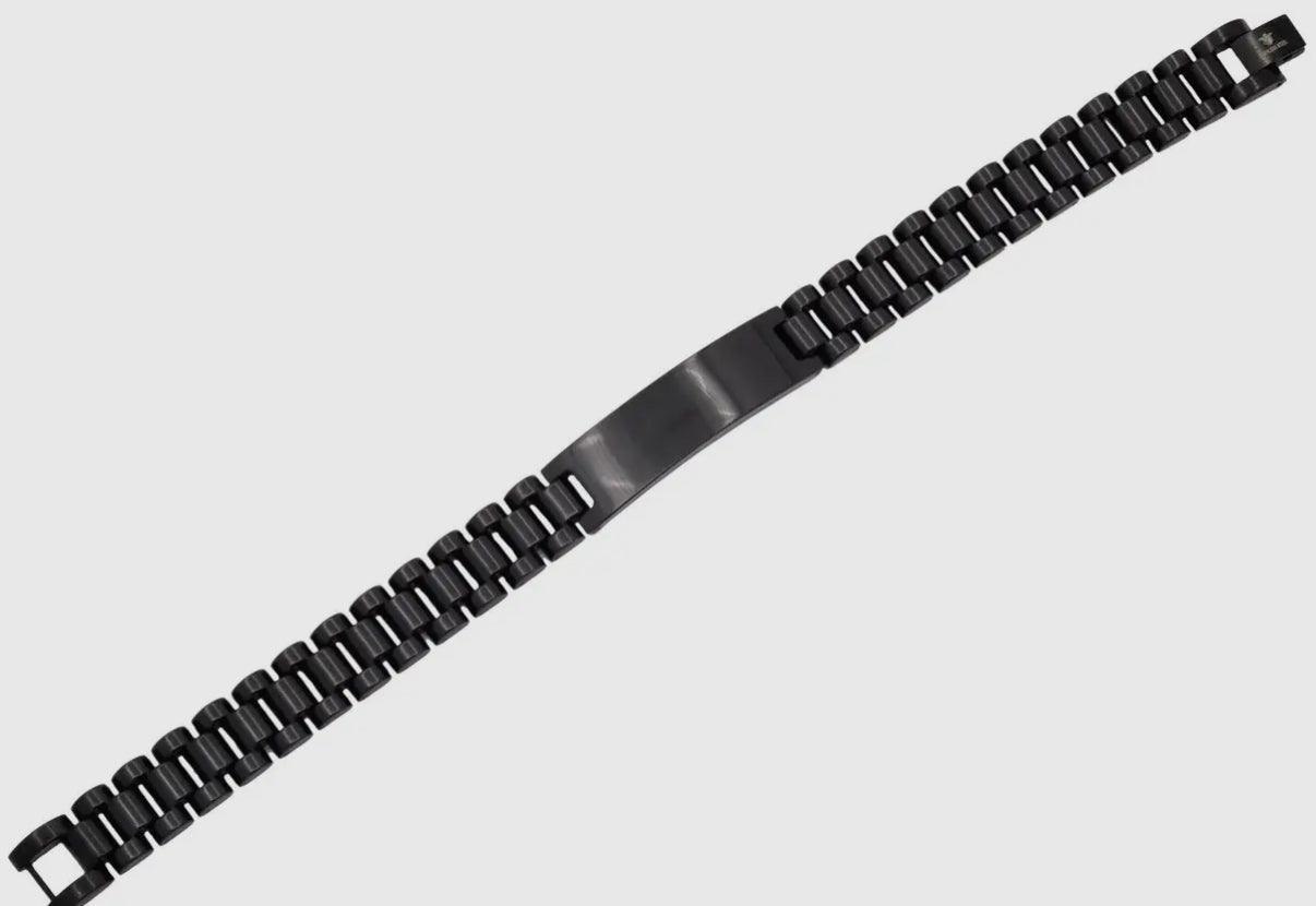 Gentleman's Durable Stainless Steel Chain Bracelet - BLACK