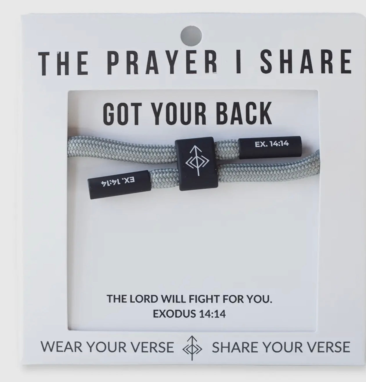 Got Your Back Corded Christian Bracelet