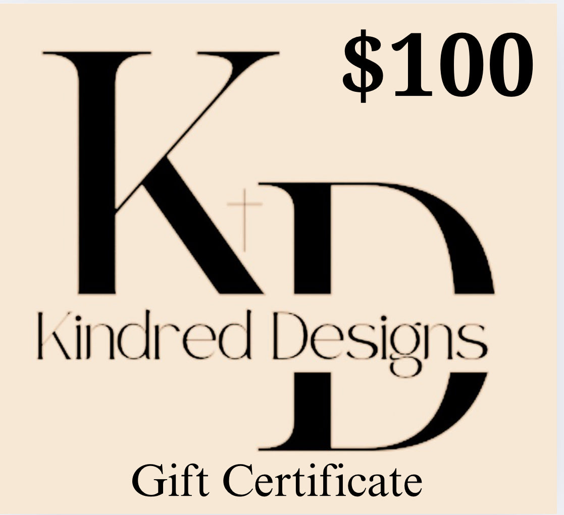 $100 KD Gift Certificate