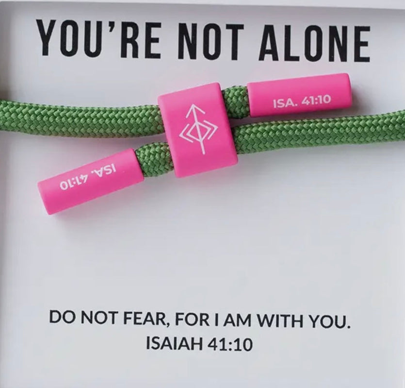 You're Not Alone Christian Cord Bracelet