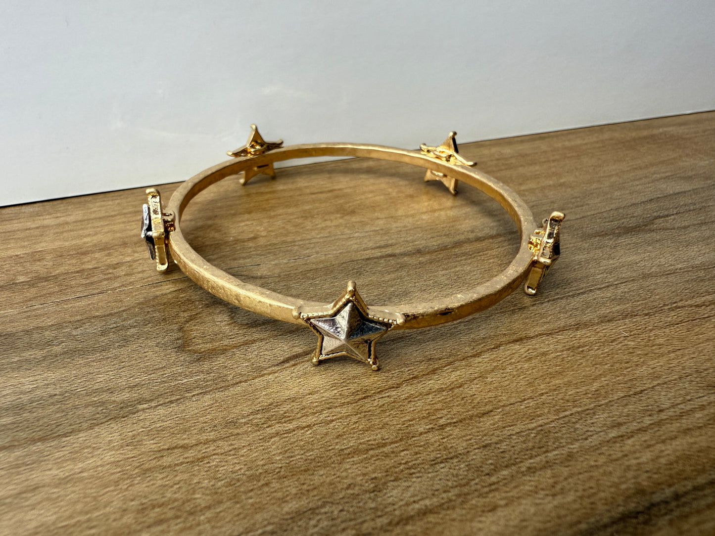 Dylan Star Bangle in Matte Two-Tone.