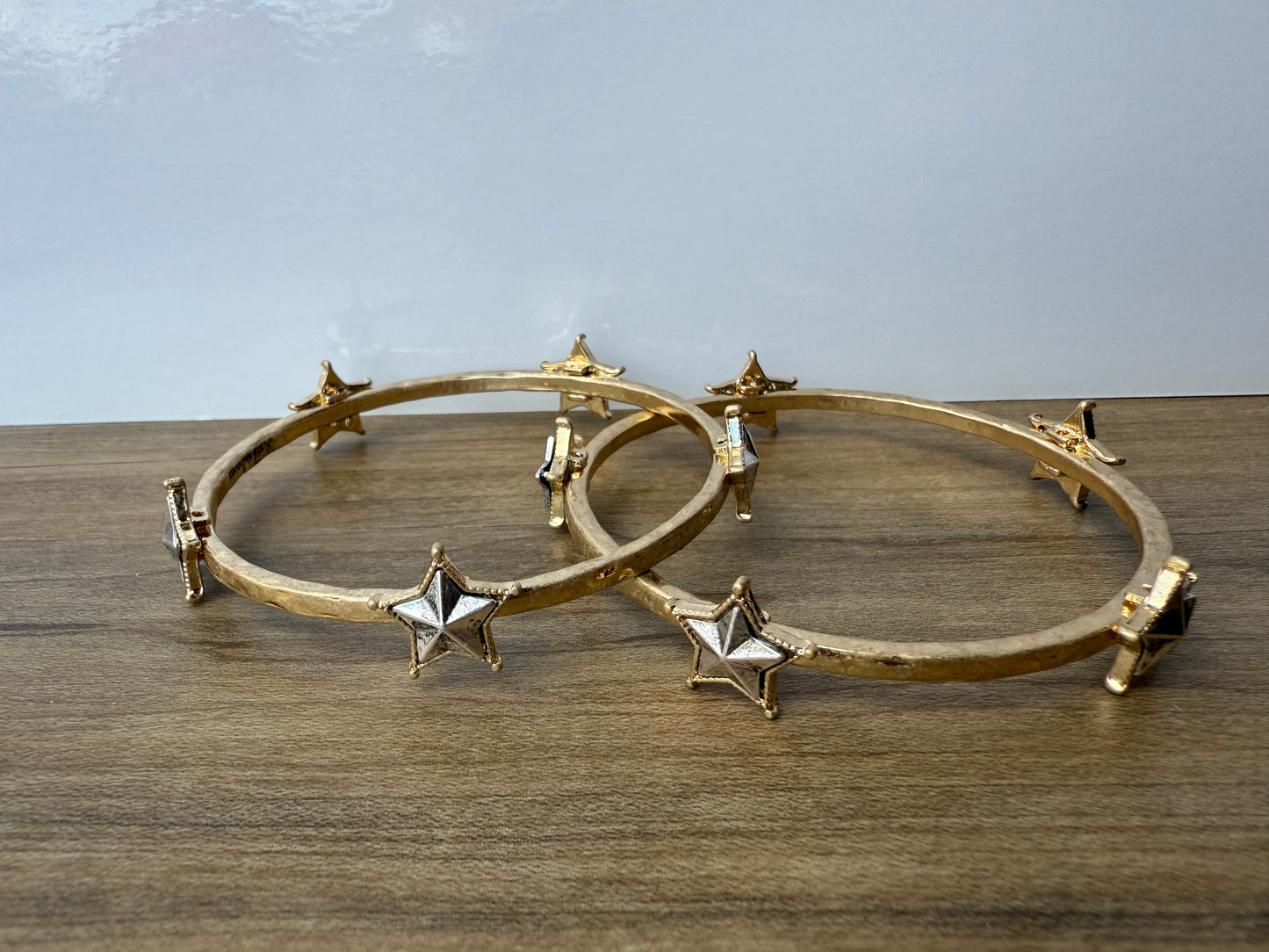Dylan Star Bangle in Matte Two-Tone.