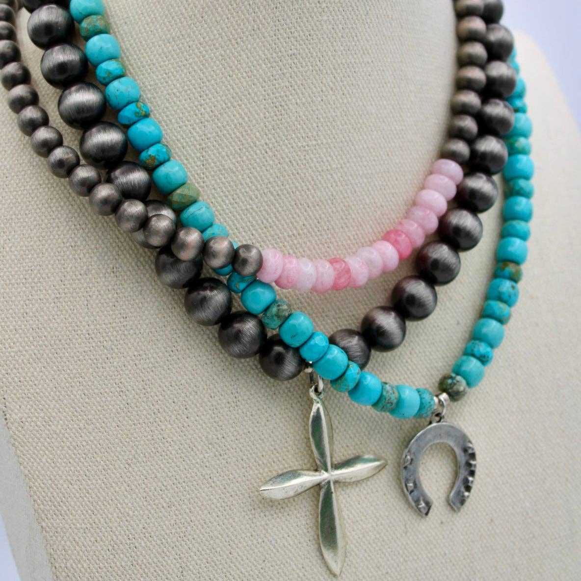 Turquoise Luck Necklace, 17"