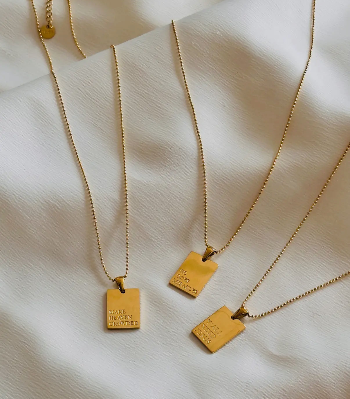 “Y’all Need Jesus” Gold Empowerment Necklace