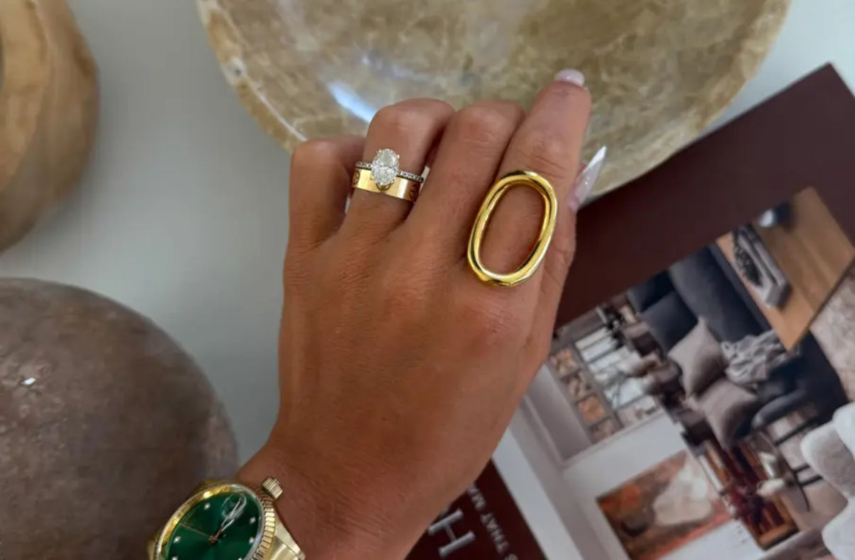 Gold Amanda OVAL Ring