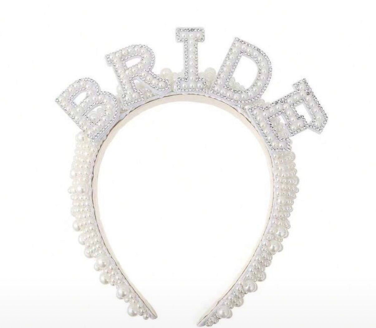 Bride To Be Pearl Crown/Headband