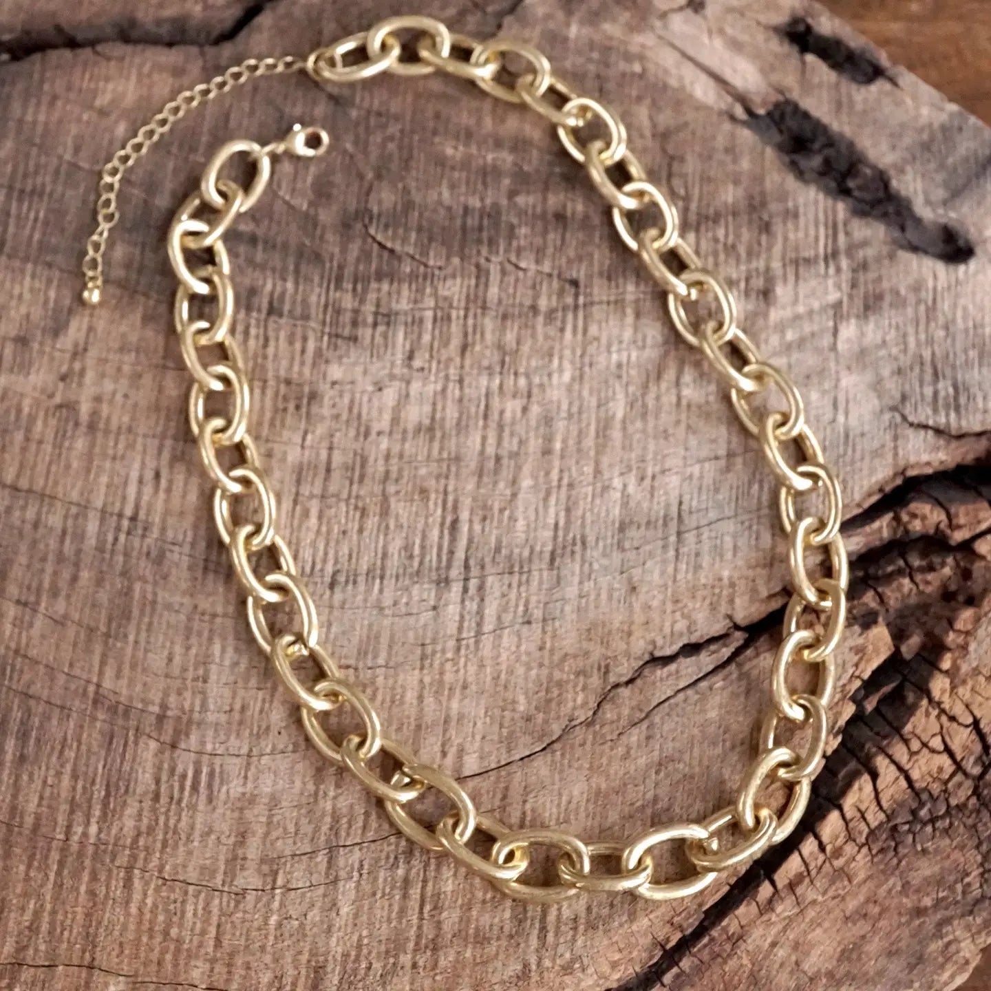 Chunky Gold Chain Necklace - Perfect for Layering