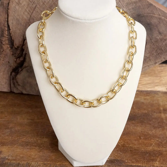Chunky Gold Chain Necklace - Perfect for Layering