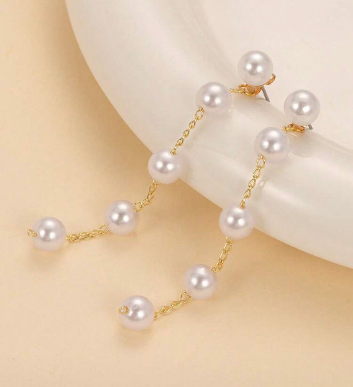Gold & Pearl Drop/Dangle Earrings