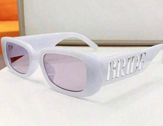 White “BRIDE” Sunglasses