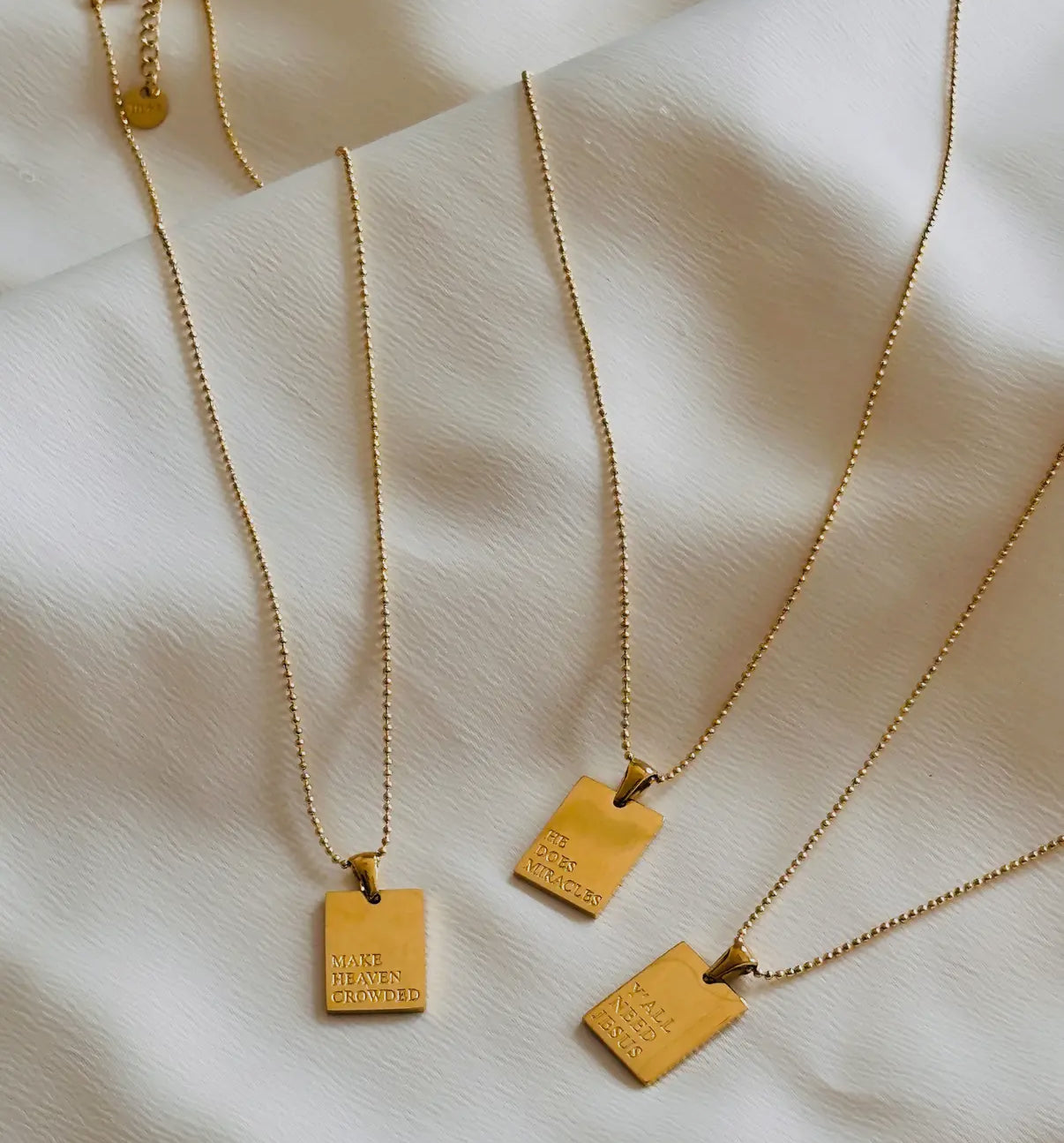 “Make Heaven Crowded” Gold Empowerment Necklace
