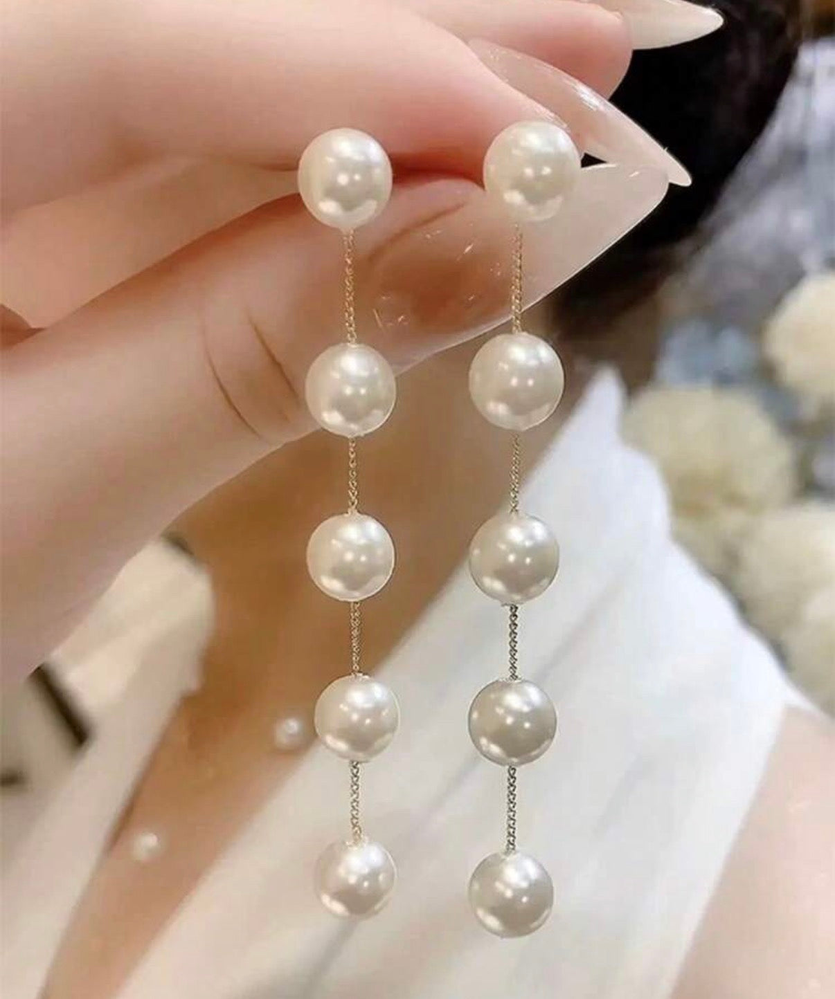Gold & Pearl Drop/Dangle Earrings