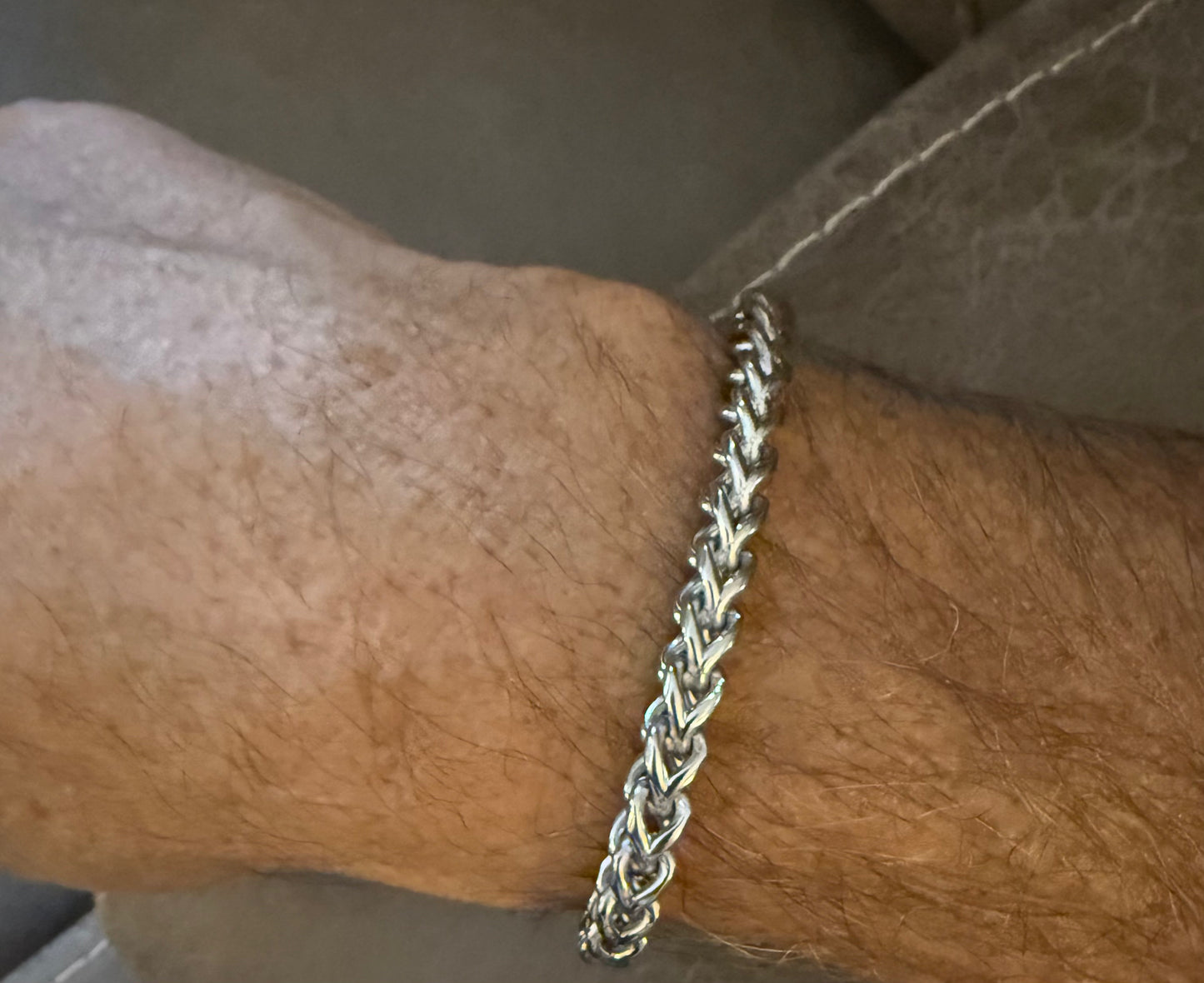 Men's Stainless Steel Rounded
Franco Link Chain Bracelet