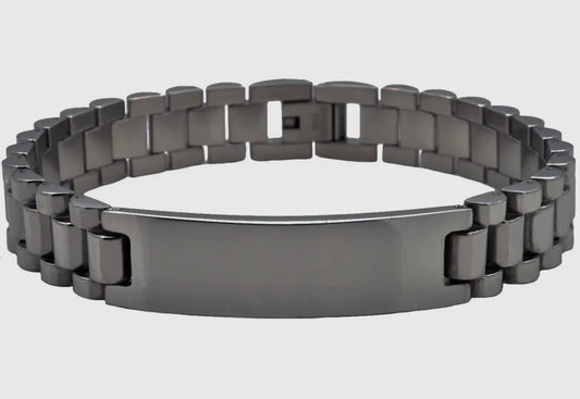 Gentleman's Durable Stainless Steel Chain Bracelet - BLACK