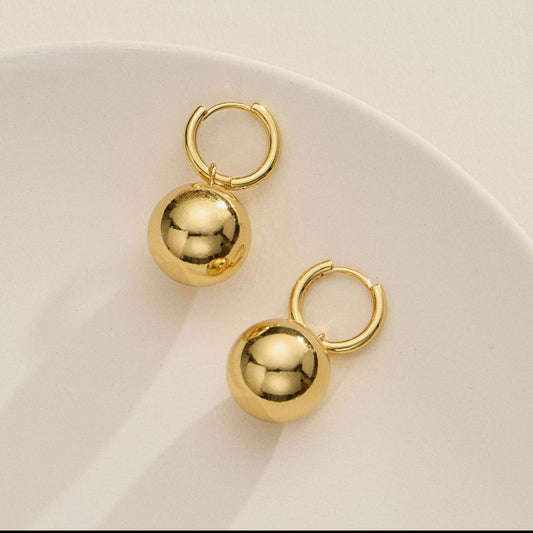 Gold Ball Hoop
Earrings