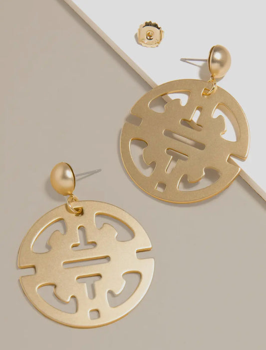 The Gold Traveling Pendant Drop Earring