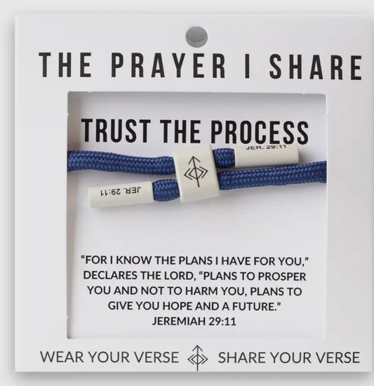 Trust The Process Christian Corded Bracelet