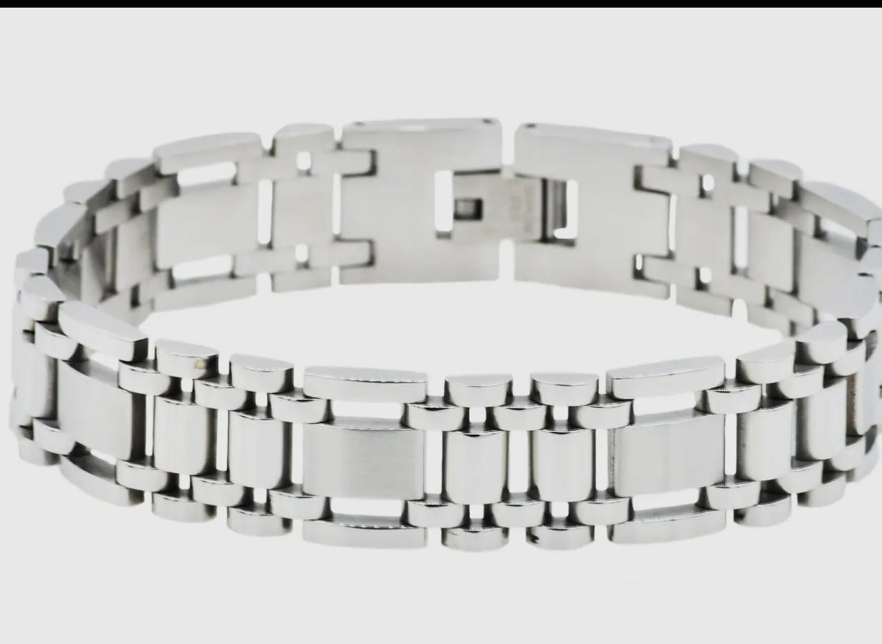 Gentleman's Durable Stainless Steel Chain Bracelet
