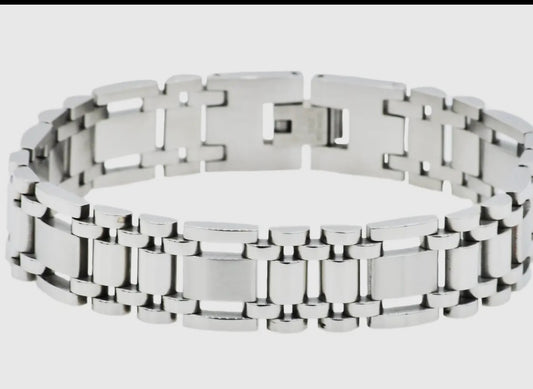 Gentleman's Durable Stainless Steel Chain Bracelet