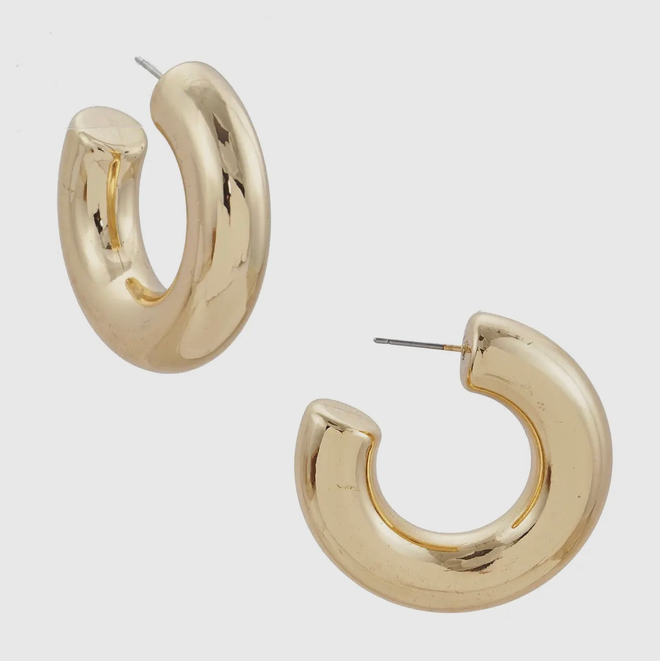 Modern Minimalist Thick Open
Hoop Earrings