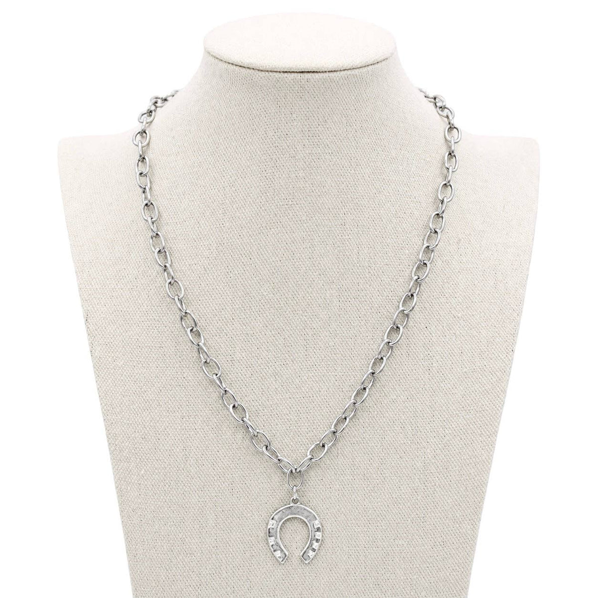 Silver Luck Necklace, 20"